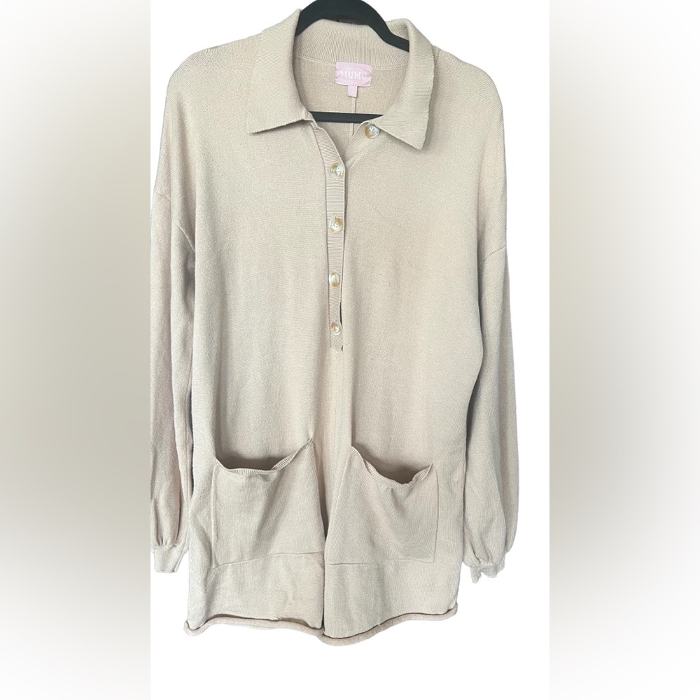 MuMu Tan Romper Size Medium
